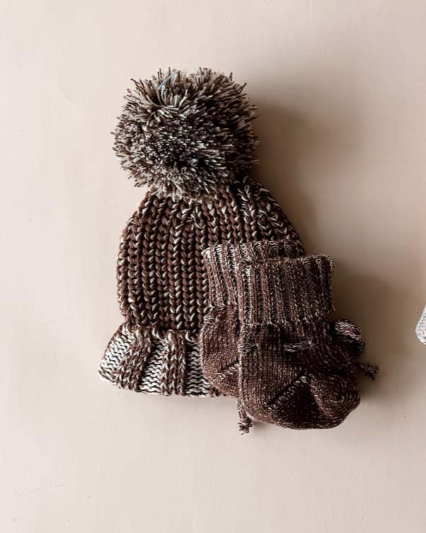 Chunky Cotton Bootie | Chocolate