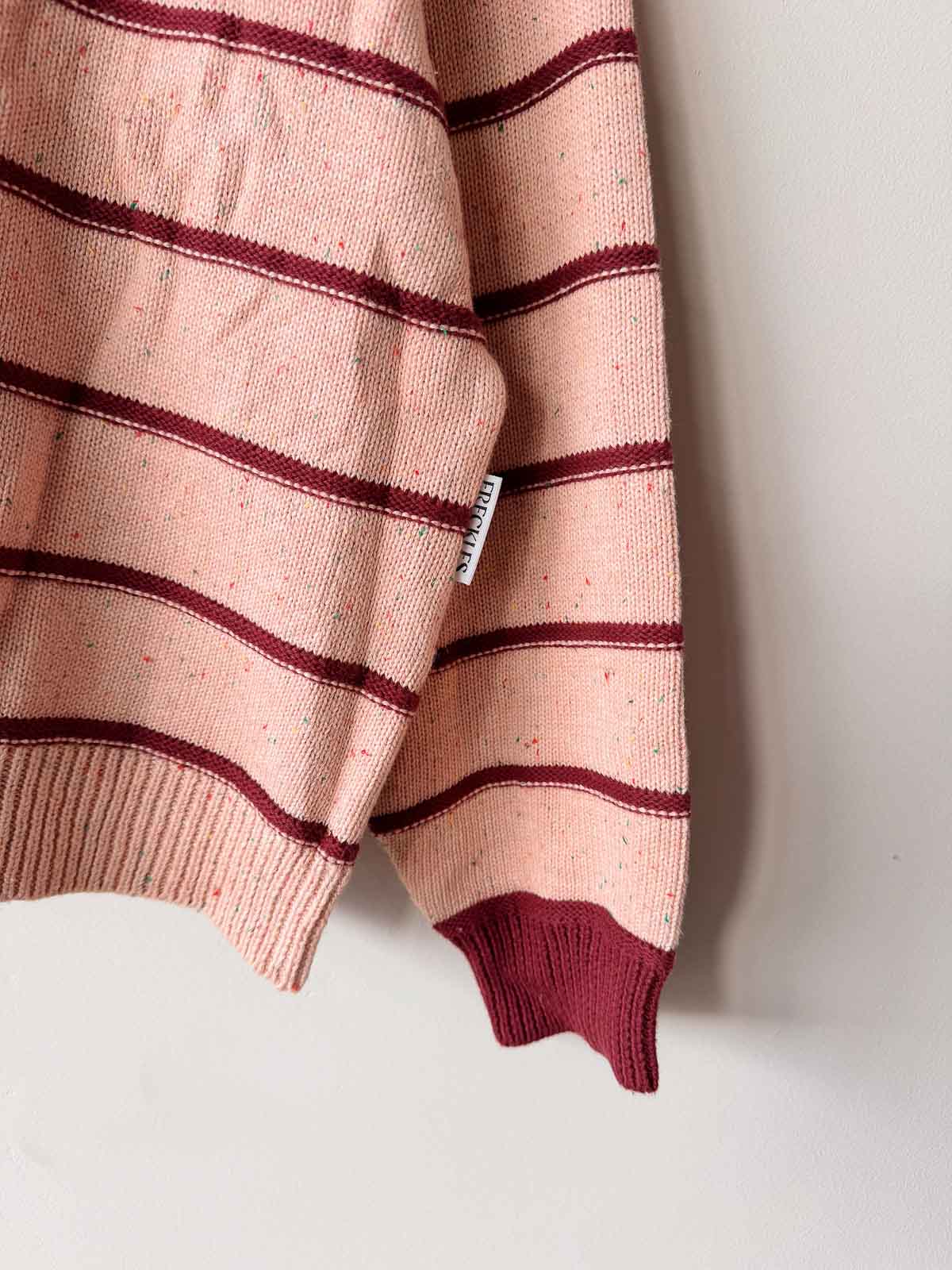 Women's Raised Stripe Jumper | Sherbet Berry