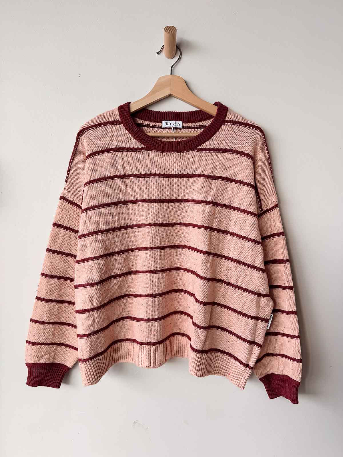 Women's Raised Stripe Jumper | Sherbet Berry