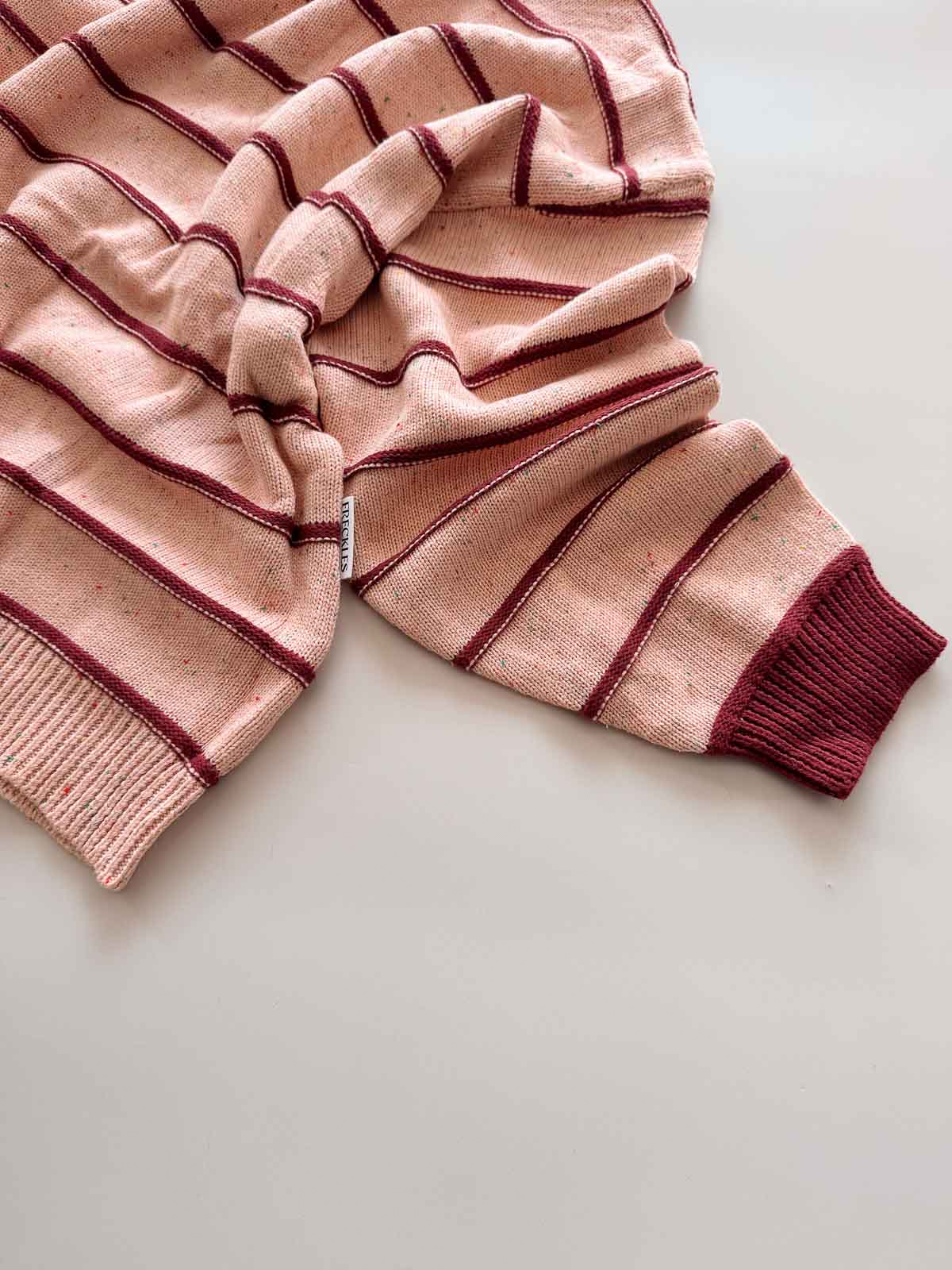 Women's Raised Stripe Jumper | Sherbet Berry