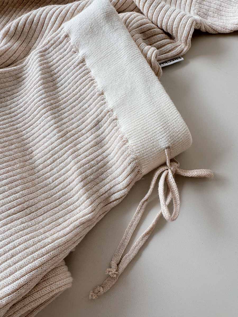 Women's Fine Rib Pants | Sand