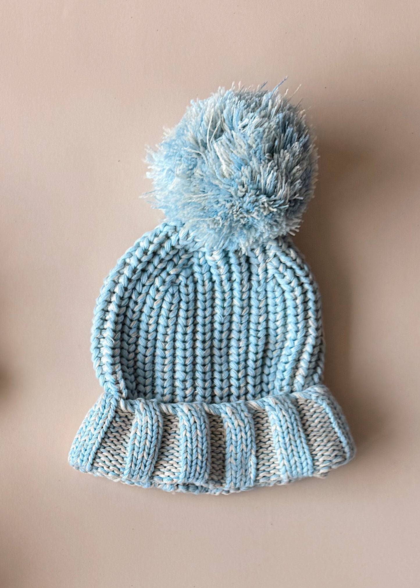 Chunky Cotton Beanie | Sky