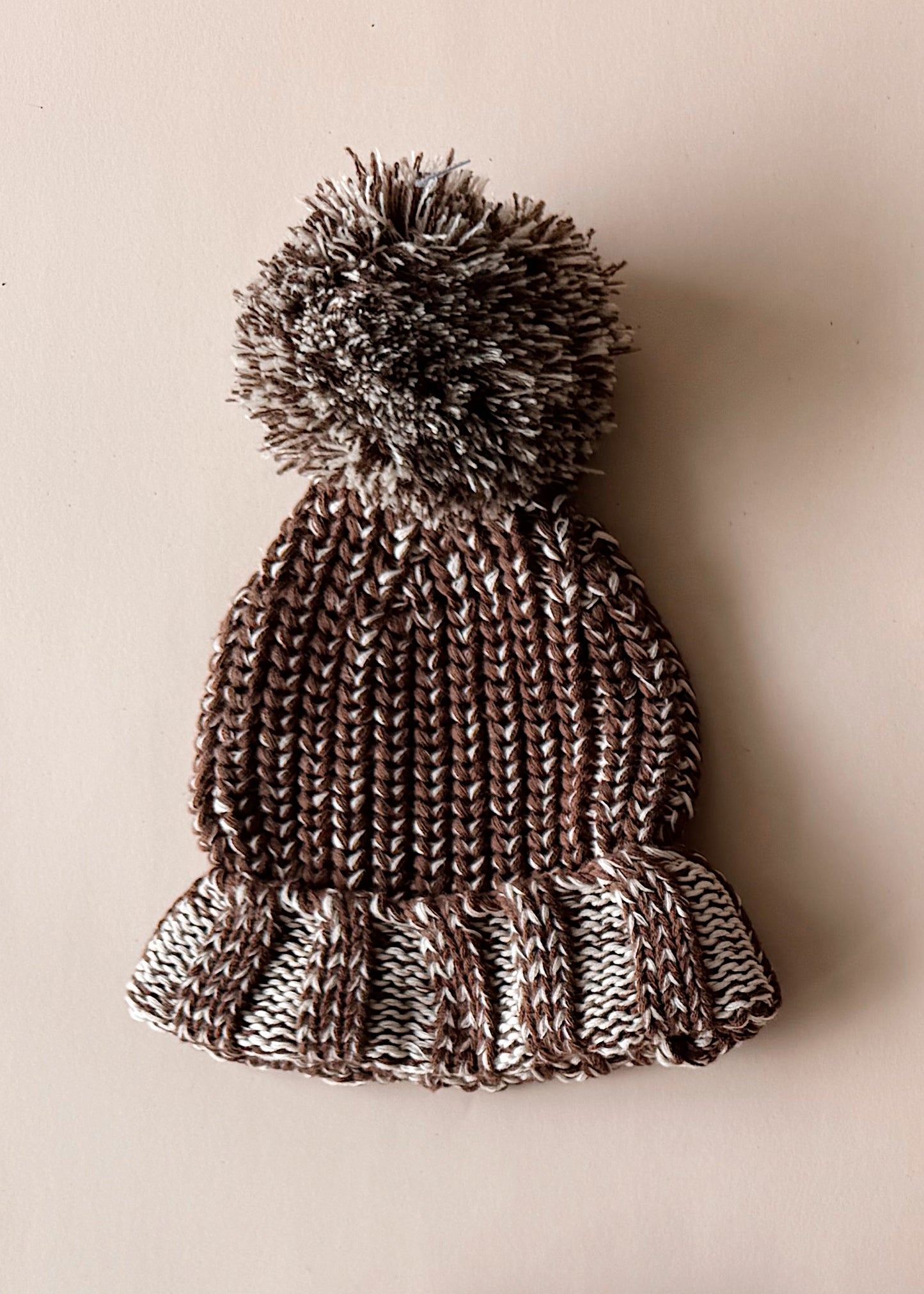 Chunky Cotton Beanie | Chocolate