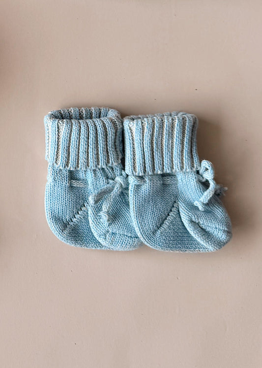 Chunky Cotton Bootie | Sky
