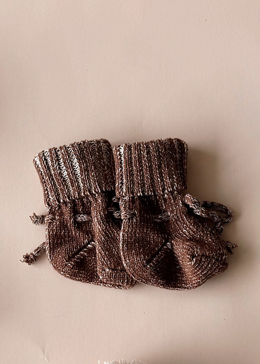 Chunky Cotton Bootie | Chocolate