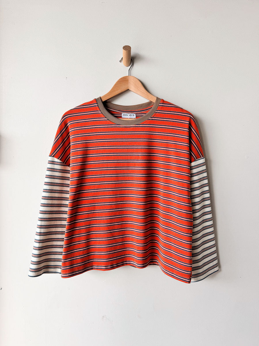Women's Colour Block Stripe Tee | Tuscany
