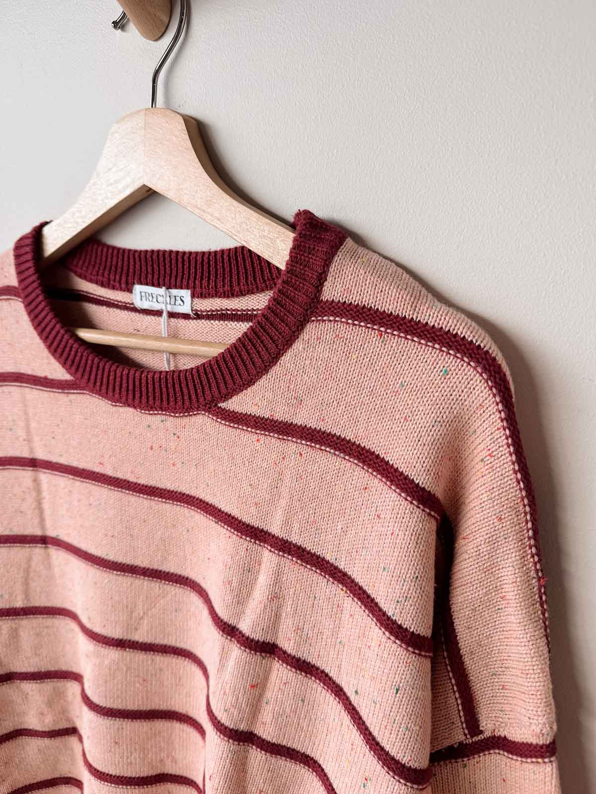 Women's Raised Stripe Jumper | Sherbet Berry