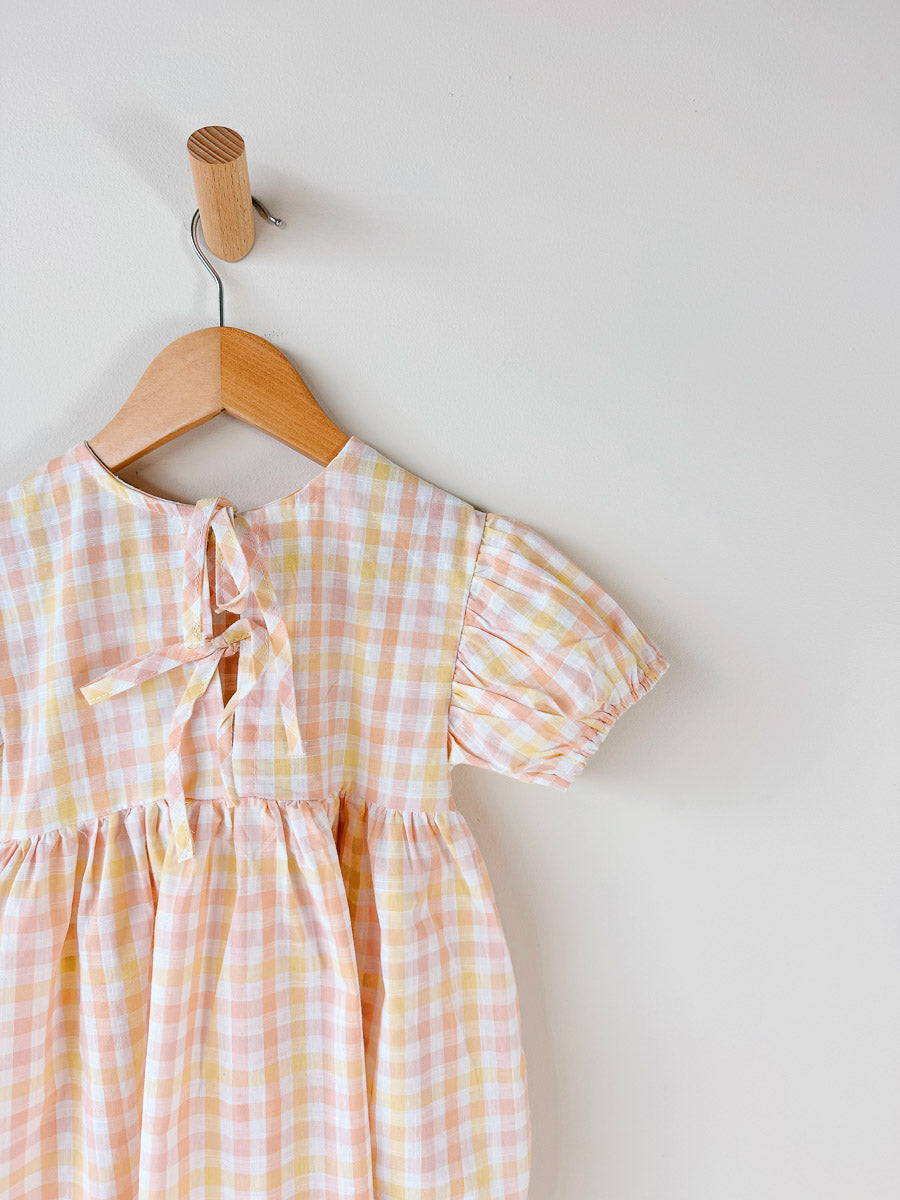 Pippa Cotton Sundress | Sorbet Gingham New