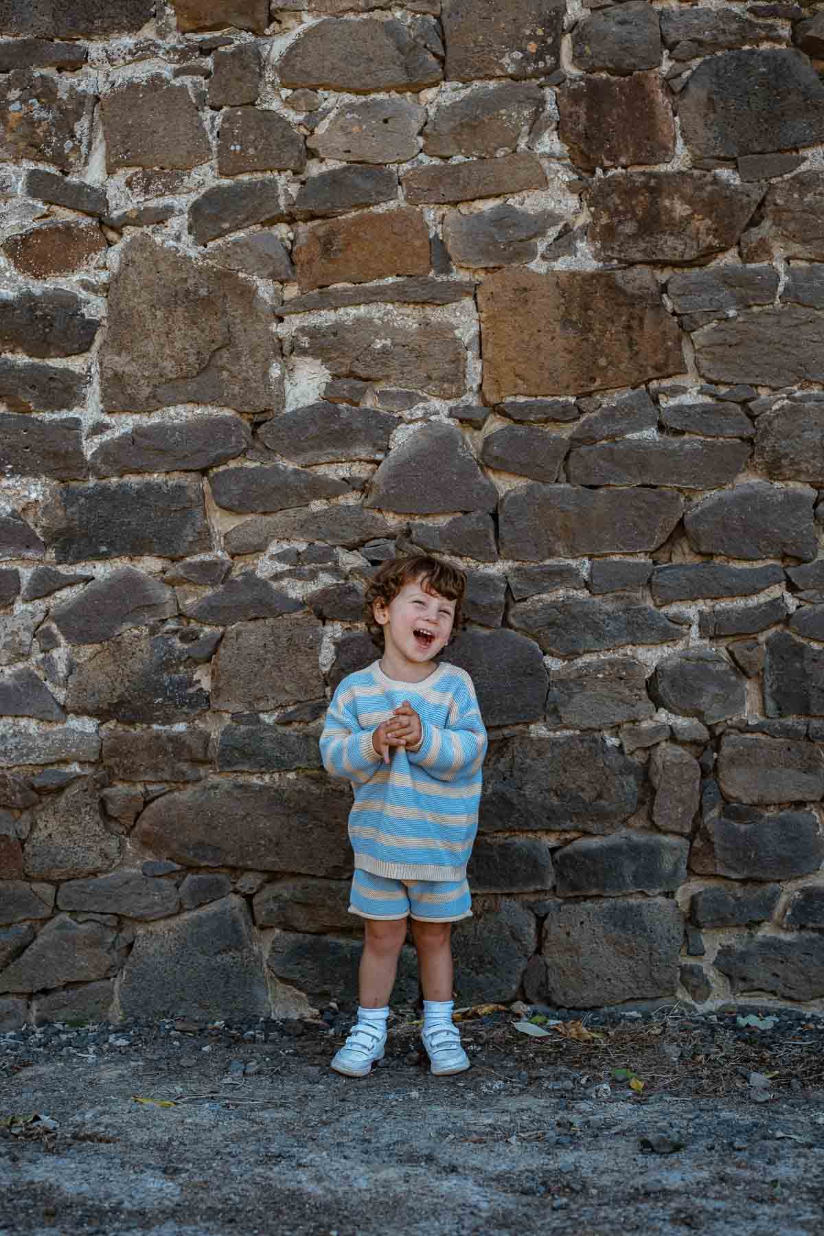 Cotton Knit Shorts | Sky Stripe