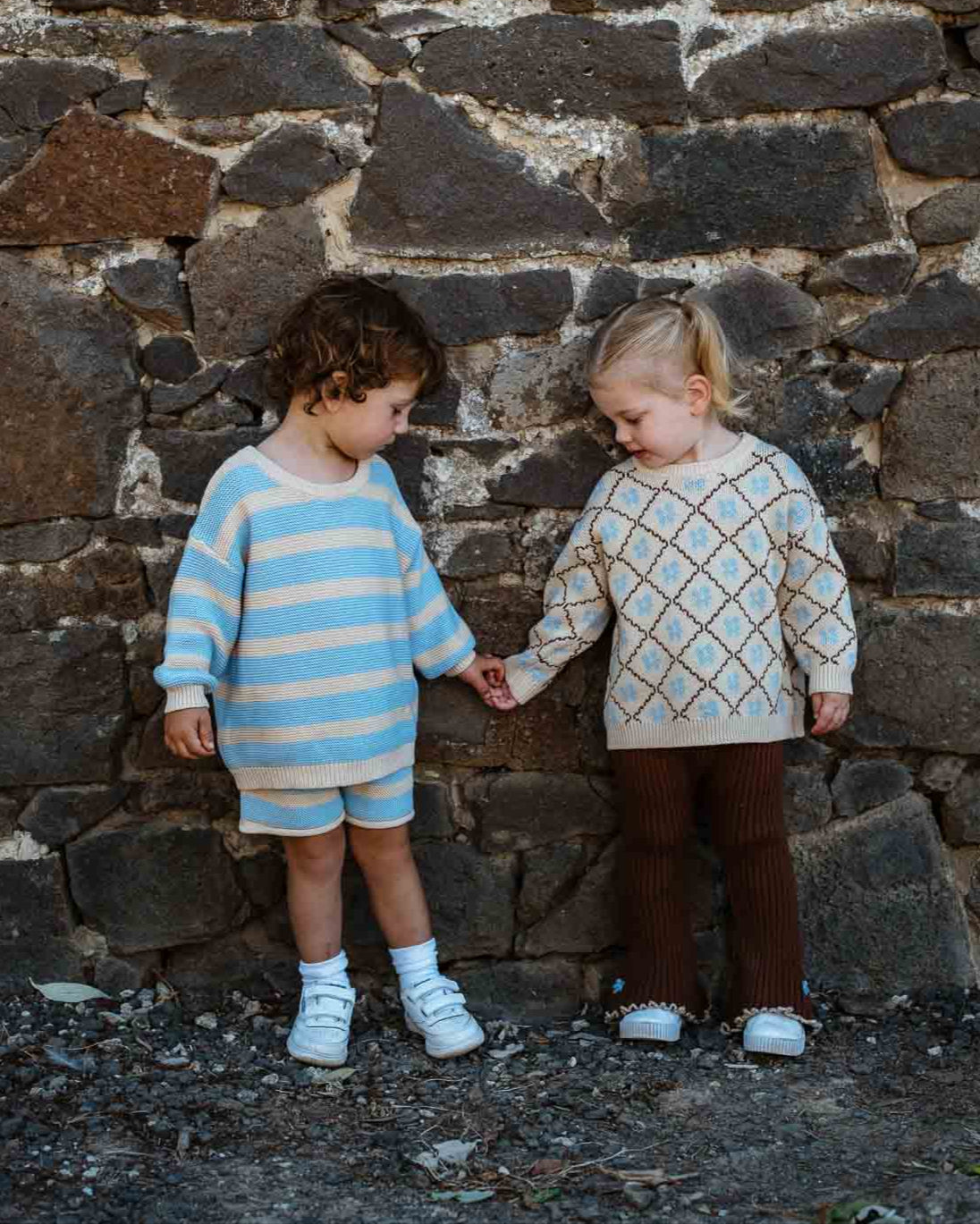 Cotton Knit Jumper | Bluebell