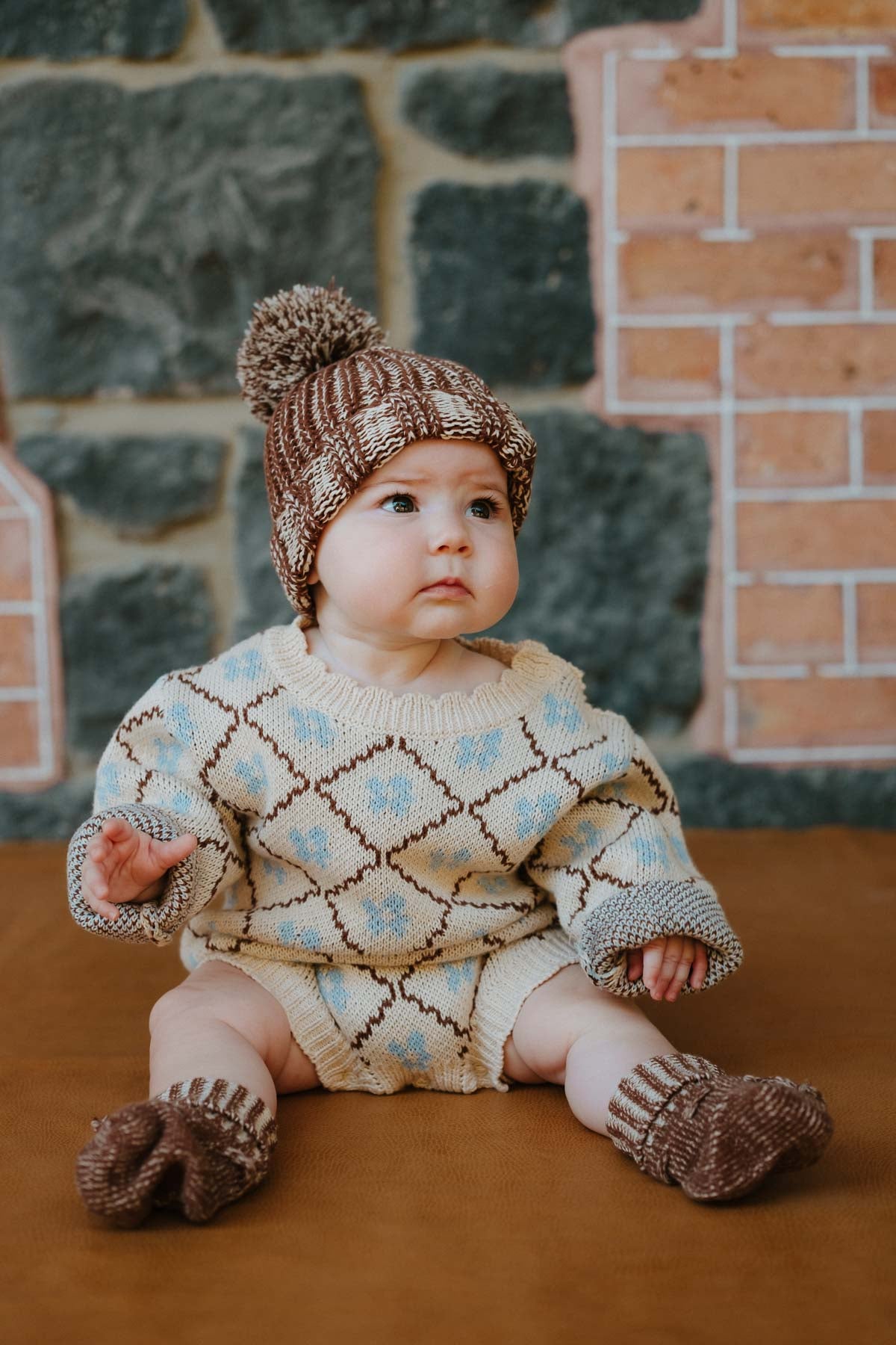 Chunky Cotton Beanie | Chocolate
