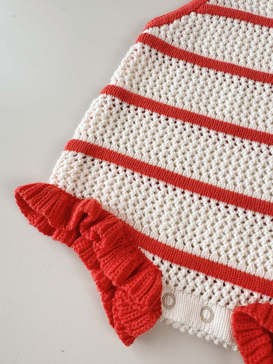 Crochet Knit Cotton Romper
