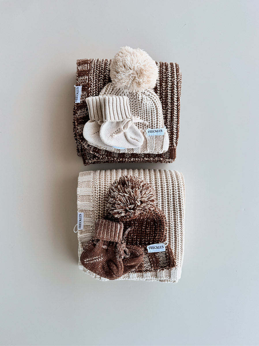 Chunky Knit Blanket | Chocolate