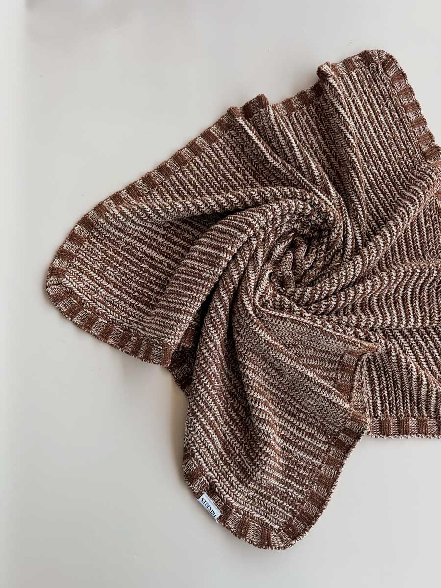 Chunky Knit Blanket | Chocolate