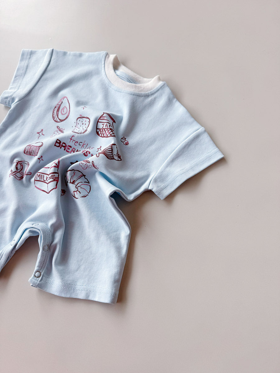 Breakfast Club Romper | Sky