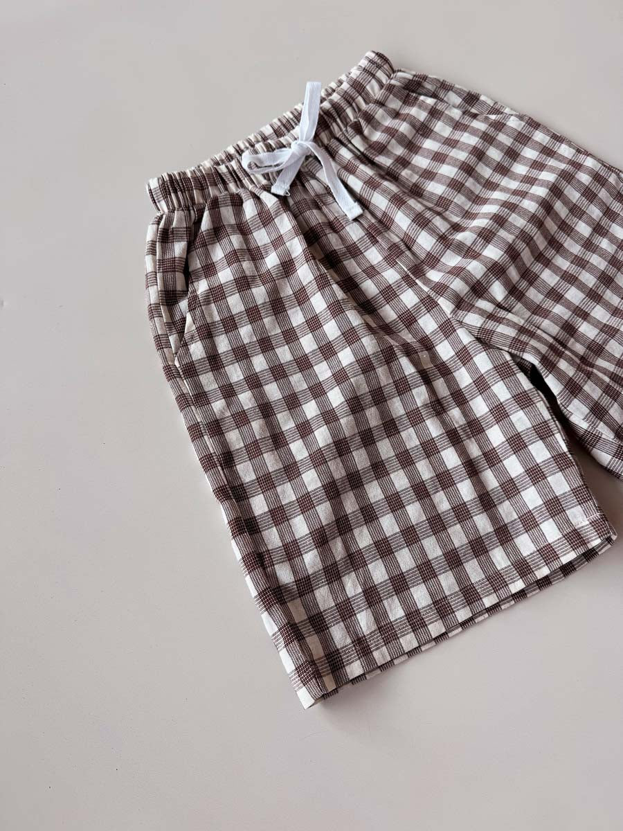 Pop's Bermuda Shorts | Brown Tartan