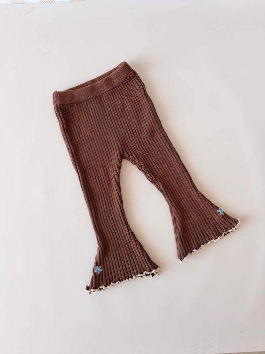 Cotton Knit Bell Pants | Bluebell