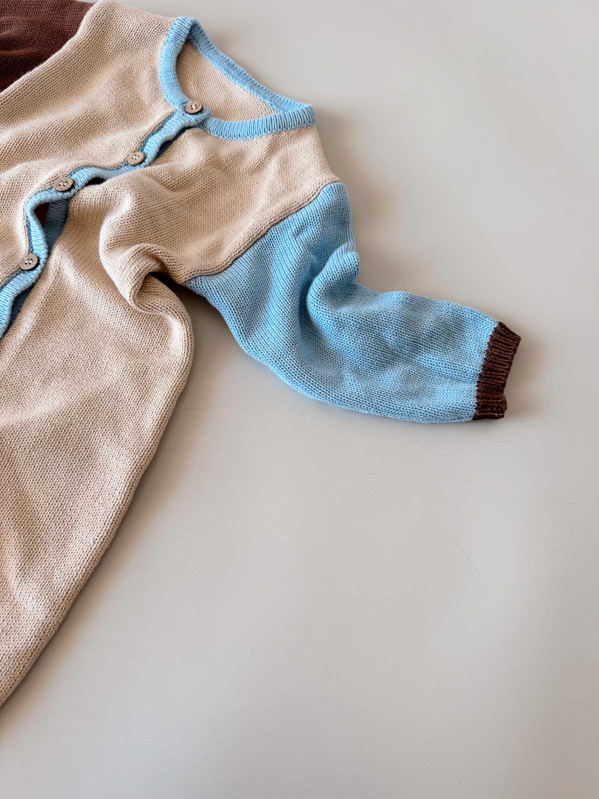 Cotton Knit  Romper | Earth Mix