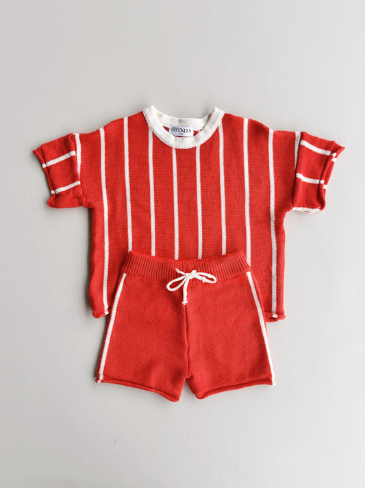 Pre-Order Retro Stripe Knit SET | Winterberry