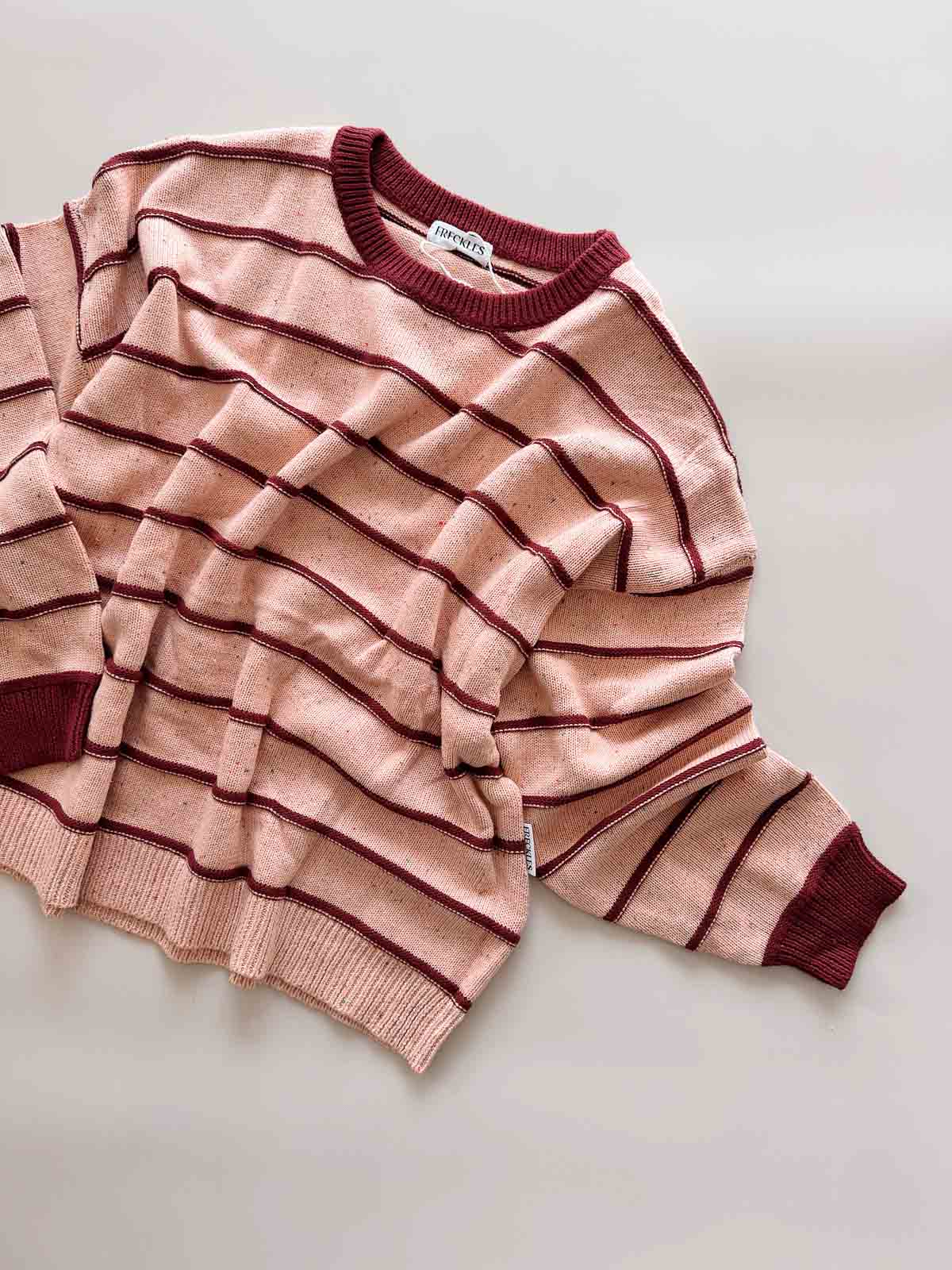 Women's Raised Stripe Jumper | Sherbet Berry