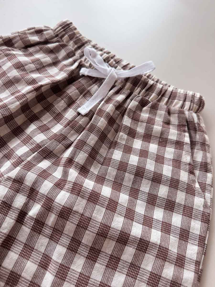 Pop's Bermuda Shorts | Brown Tartan