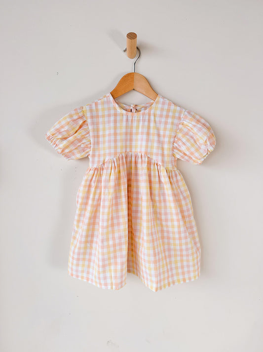 Pippa Cotton Sundress | Sorbet Gingham New