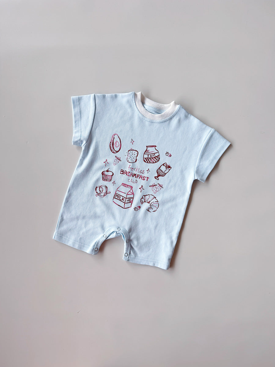 Breakfast Club Romper | Sky
