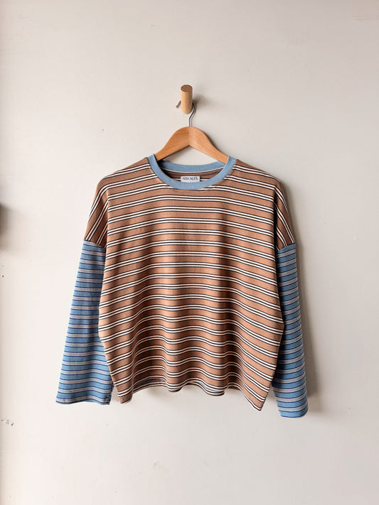 Woman's Colour Block Stripe Tee | Sorrento