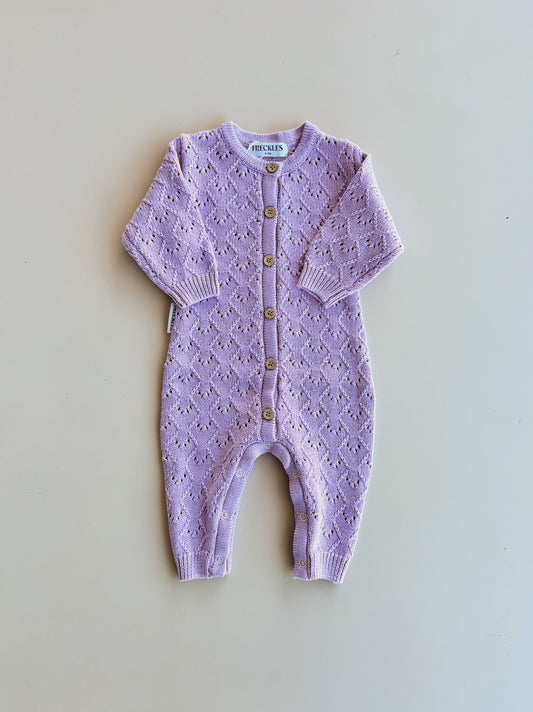 Mila Pointelle Full Romper | Aster