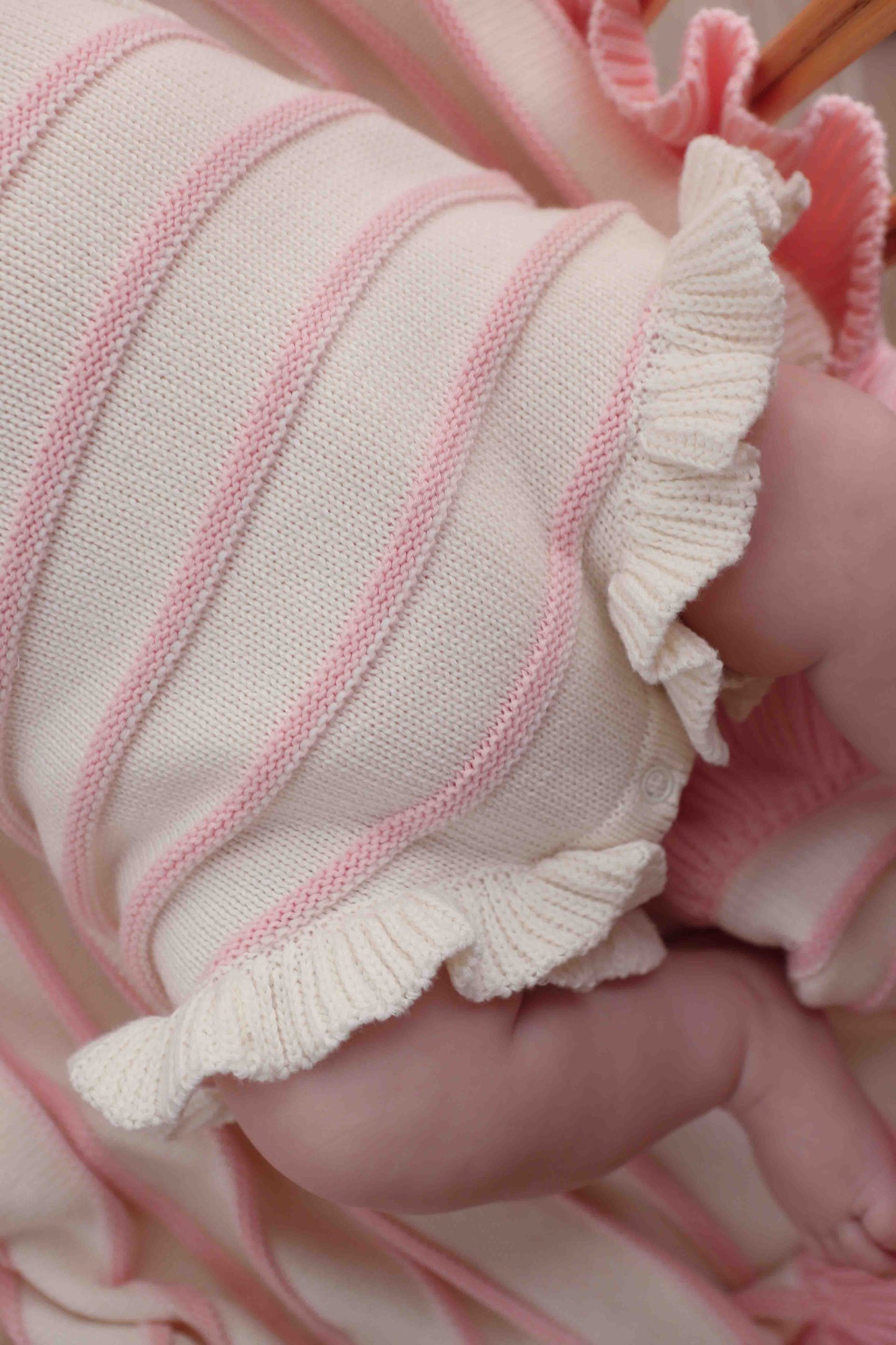 Raised Stripe Tie Romper | Sweetpea