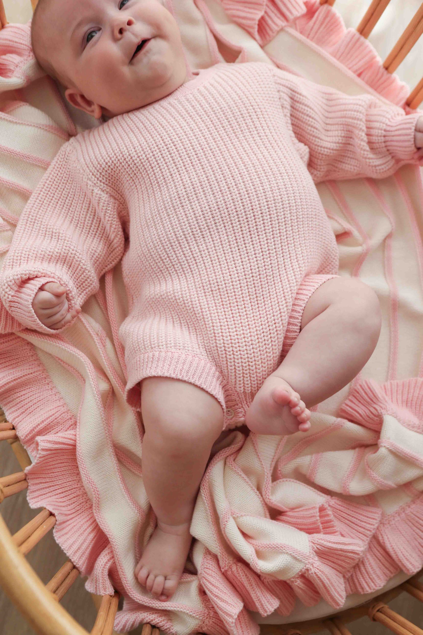 Chunky LS Romper | Sweetpea