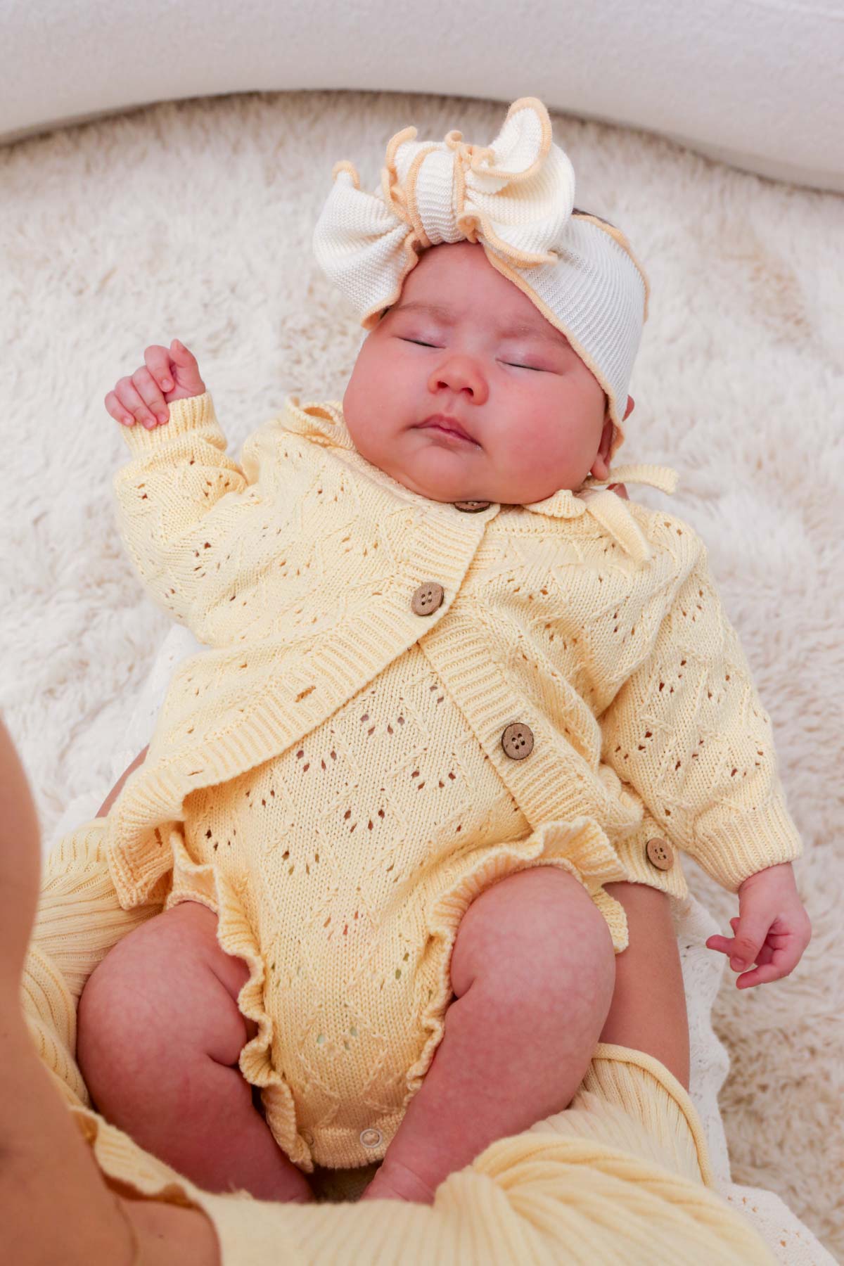 Mila Pointelle Tie Romper | Butter