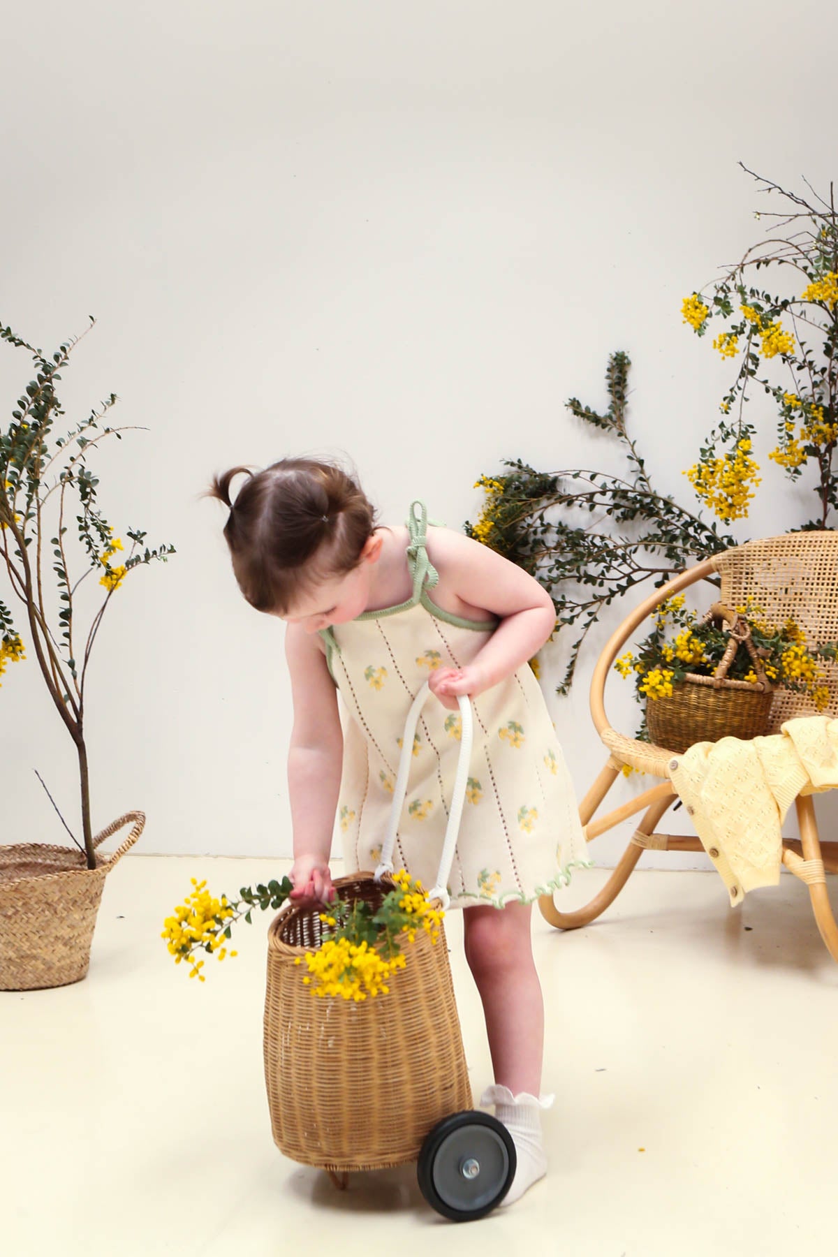 Bloom Pointelle Tie Dress | Snow/Sage