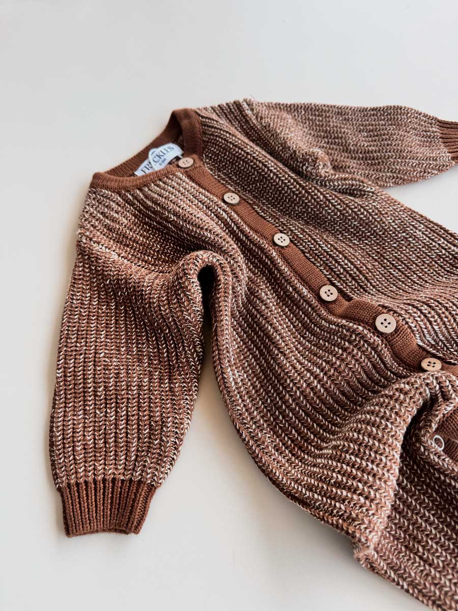 Chunky Full Romper | Chocolate