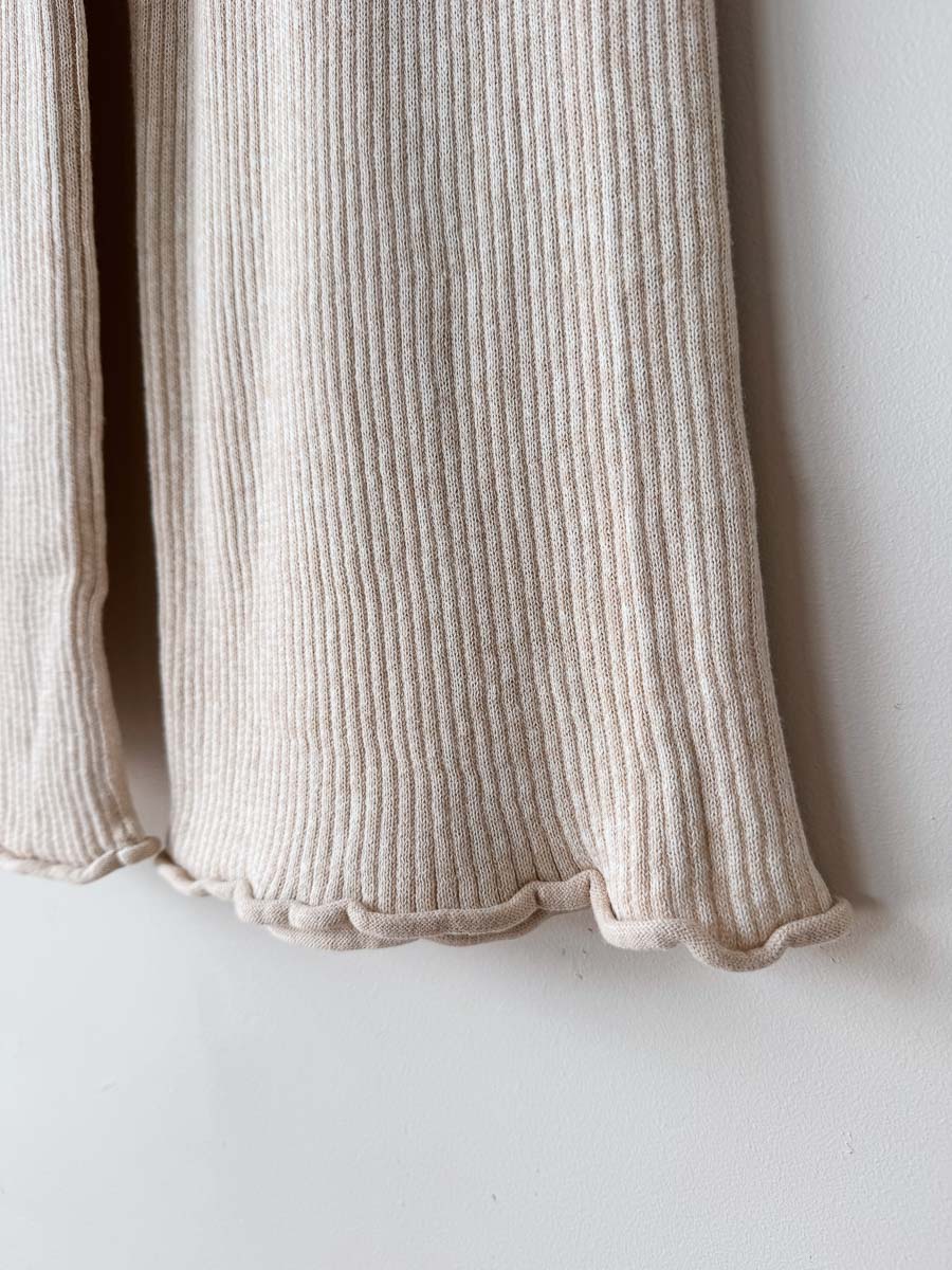 Women's Fine Rib Pants | Sand
