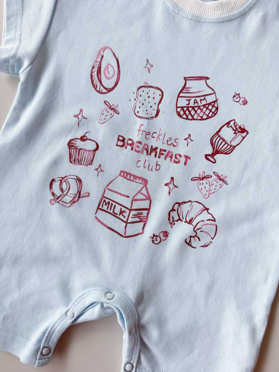 Breakfast Club Romper | Sky