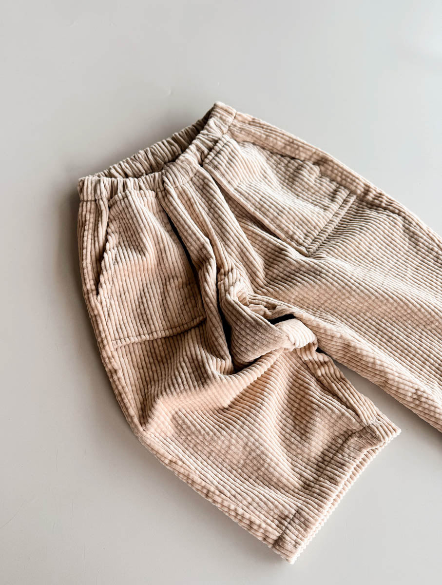 Cotton Corduroy Pants | Wheat