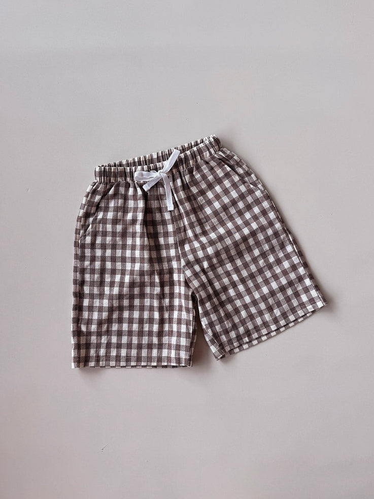 Pop's Bermuda Shorts | Brown Tartan