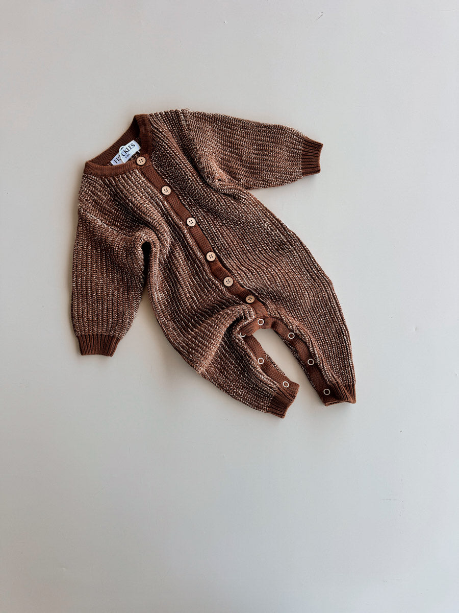 Chunky Full Romper | Chocolate