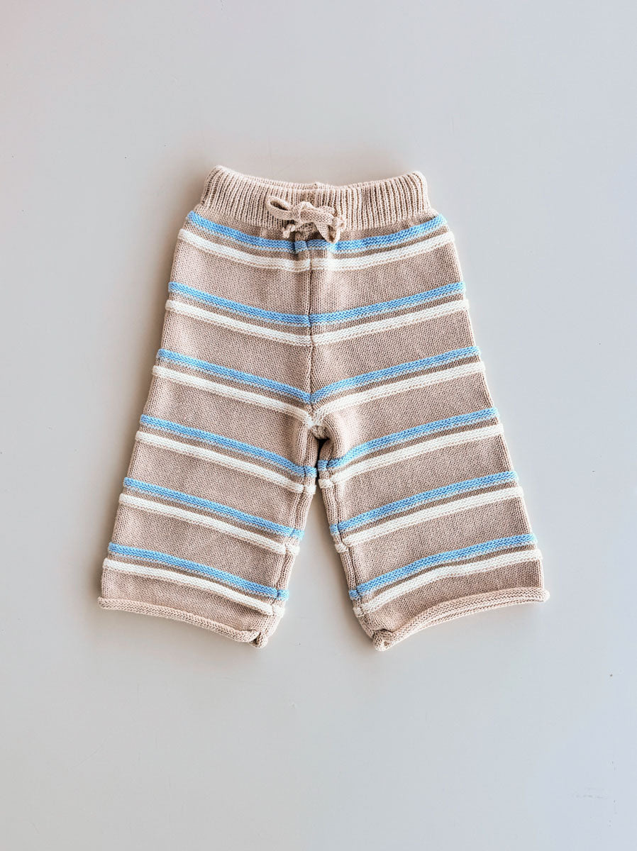 Raised Stripe Knit SET  | Oat/Arctic/Snow