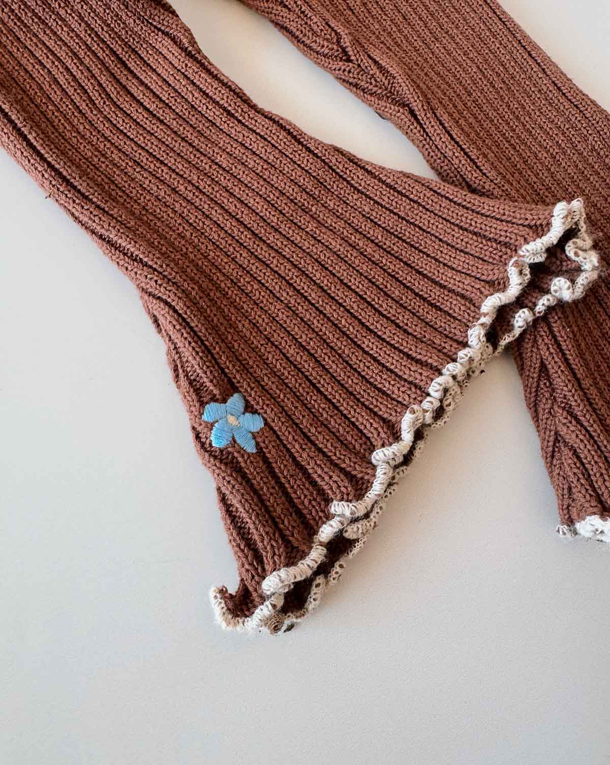 Cotton Knit Bell Pants | Bluebell