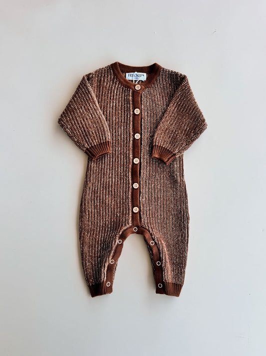 Chunky Full Romper | Chocolate