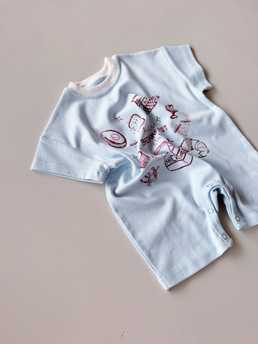 Breakfast Club Romper | Sky