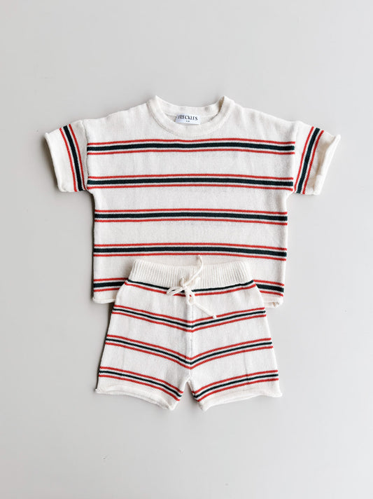 Pre-Order Retro Stripe Knit SET | Double Stripe