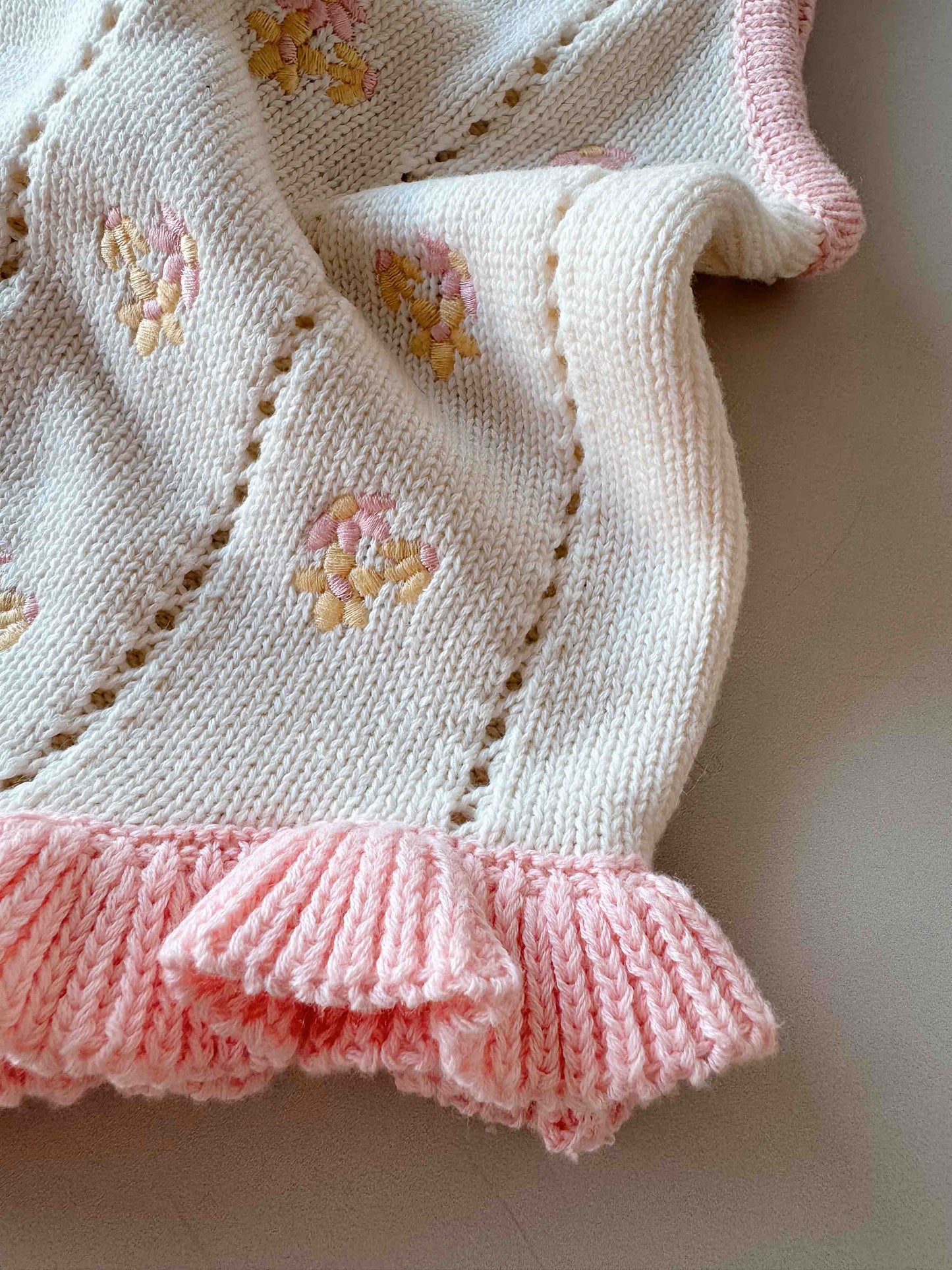 Bloom Pointelle Tie Romper | Cosmos
