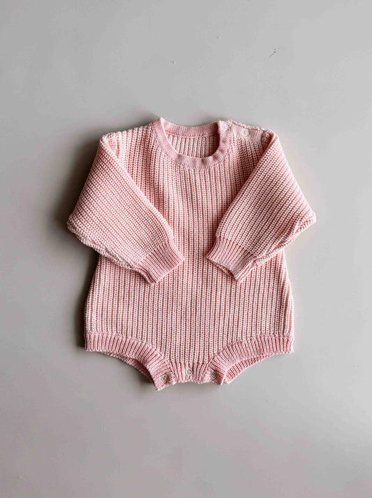 Chunky LS Romper | Sweetpea