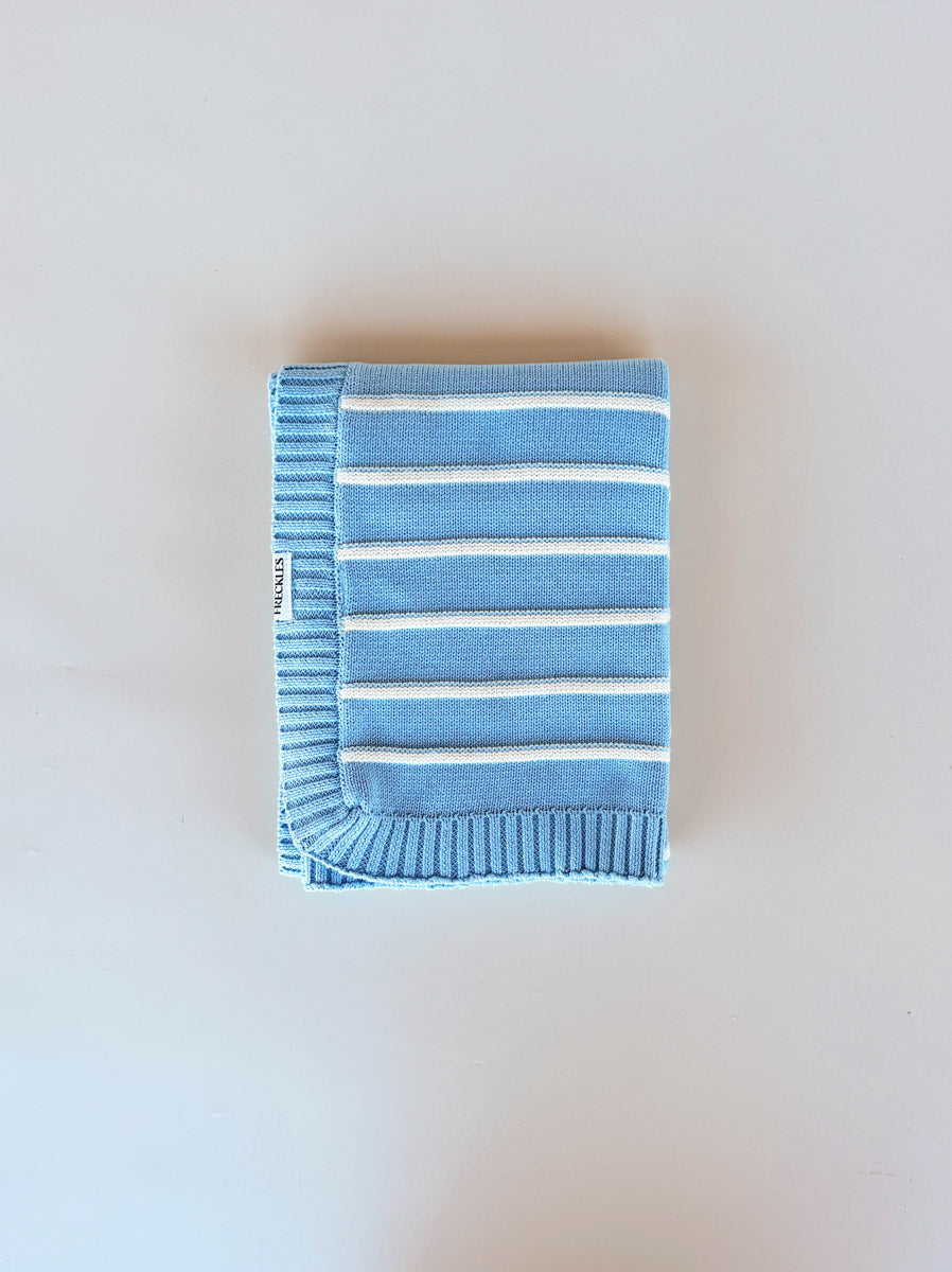 Raised Stripe Blanket | Arctic