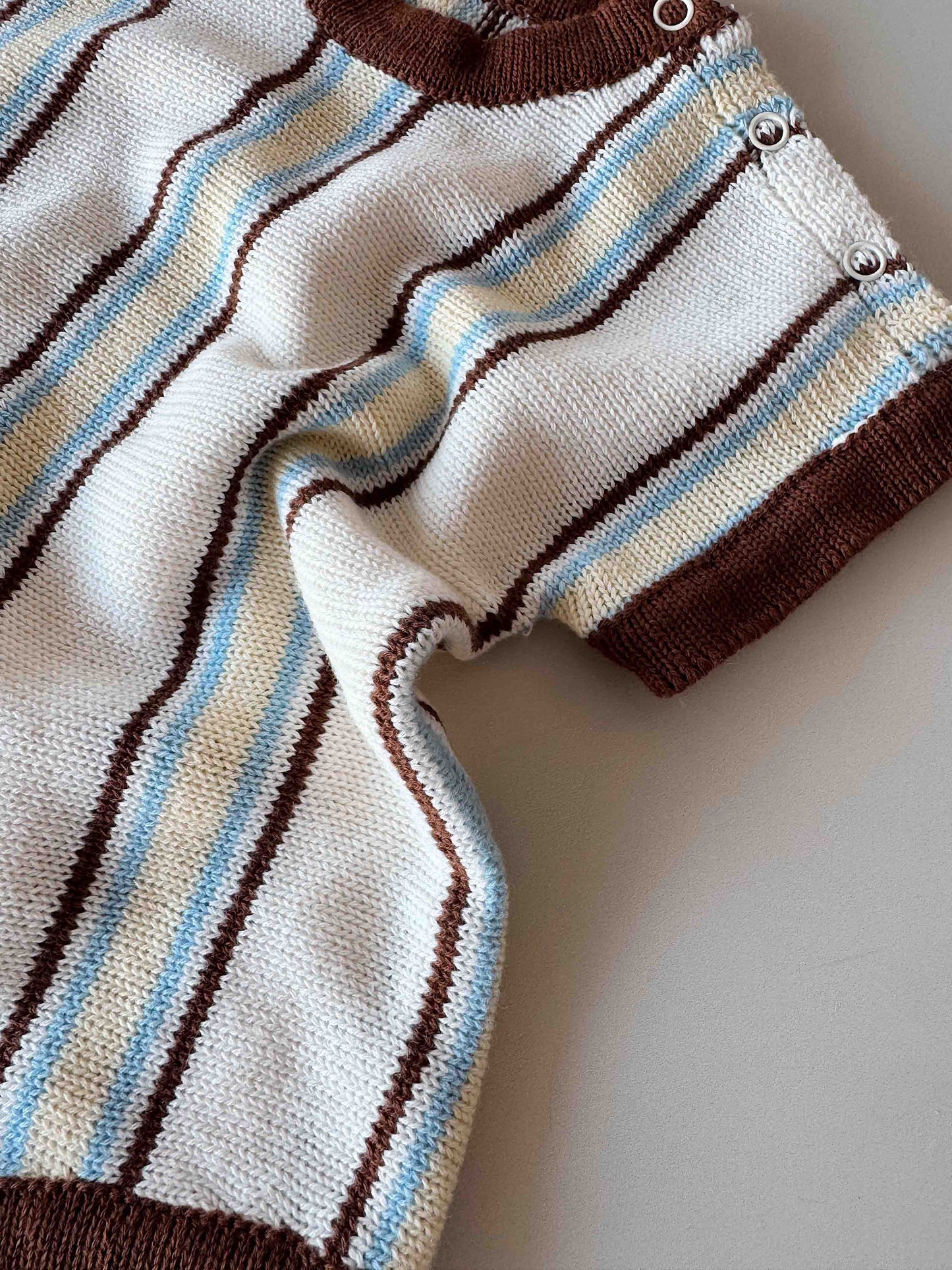 Retro Stripe Romper | Azure