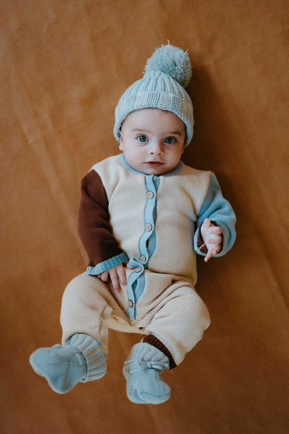 Cotton Knit  Romper | Earth Mix