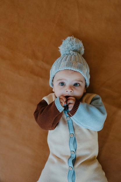 Cotton Knit  Romper | Earth Mix